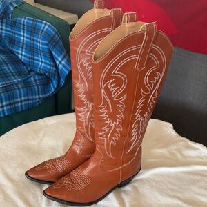 Brown Western Cowboy Boots